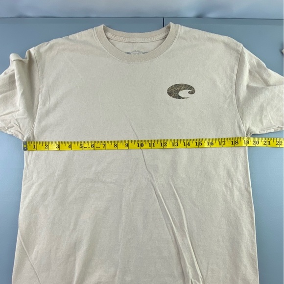 Costa tan with camo logo long sleeve tee shirt men's size medium - Picture 4 of 8